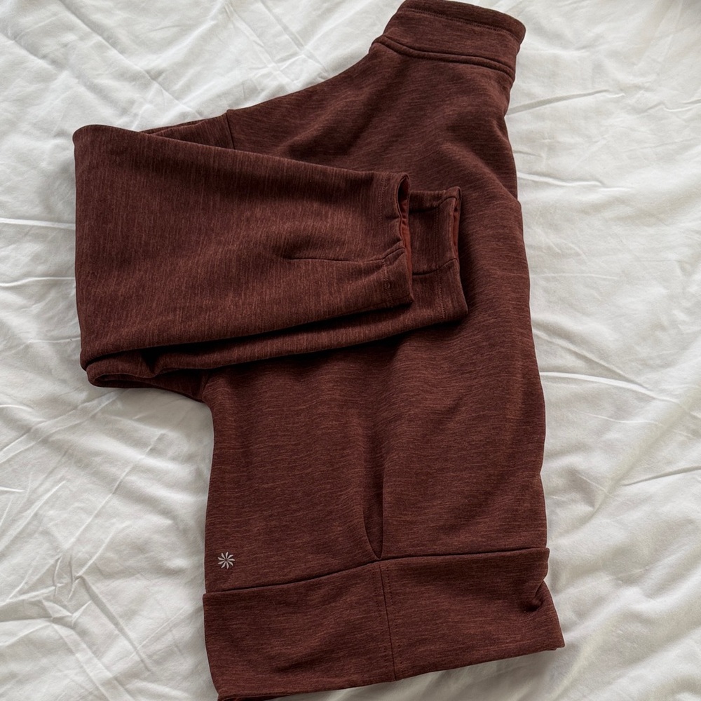 Athleta Brown Quarter-Zip Pullover - image 4